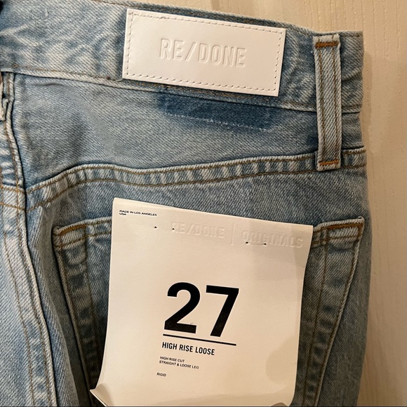 Re/done straight leg Jeans size 27 - Picture 5 of 6